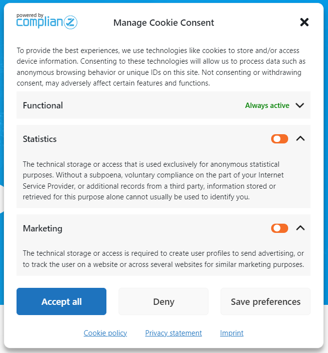 Complianz.io - technické riešenie cookie lišty pre WordPress weby