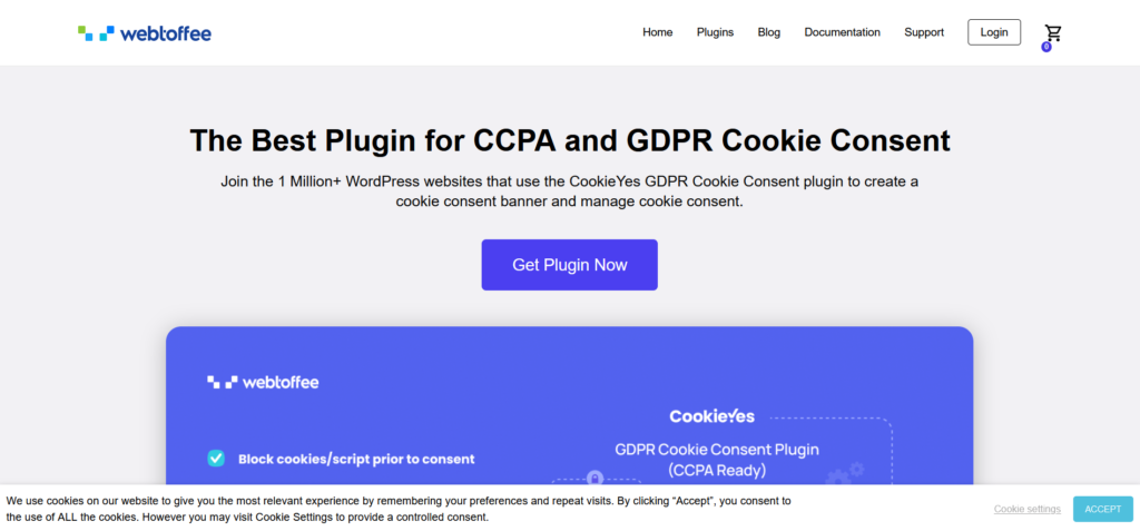 CookieYes - cookie lišta pre WordPress weby 2022