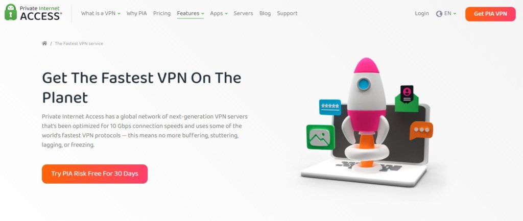 Private Internet Access rychla VPN