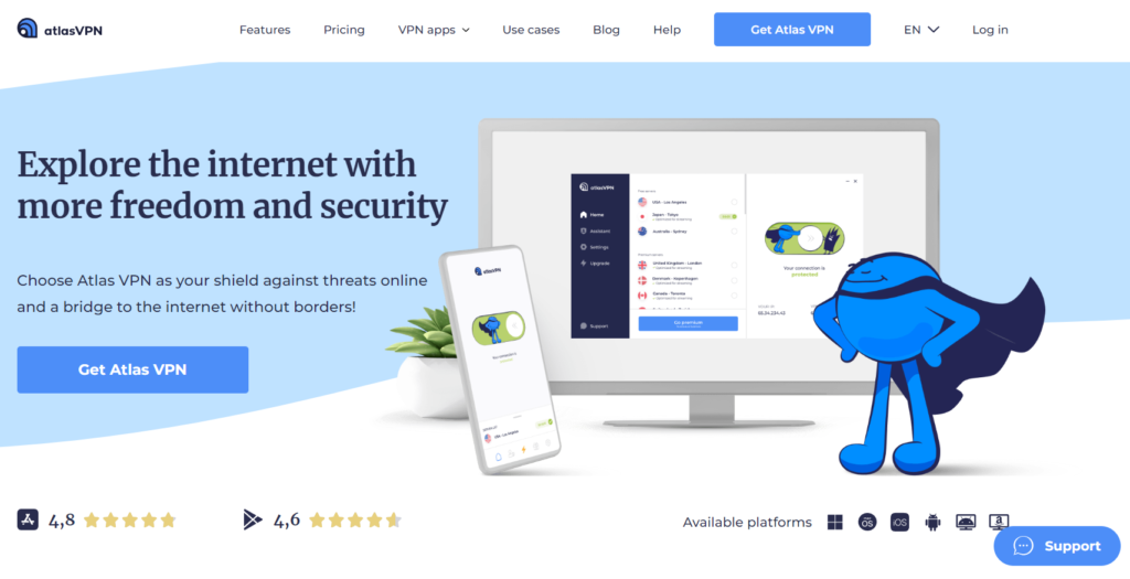 Atlas VPN službe