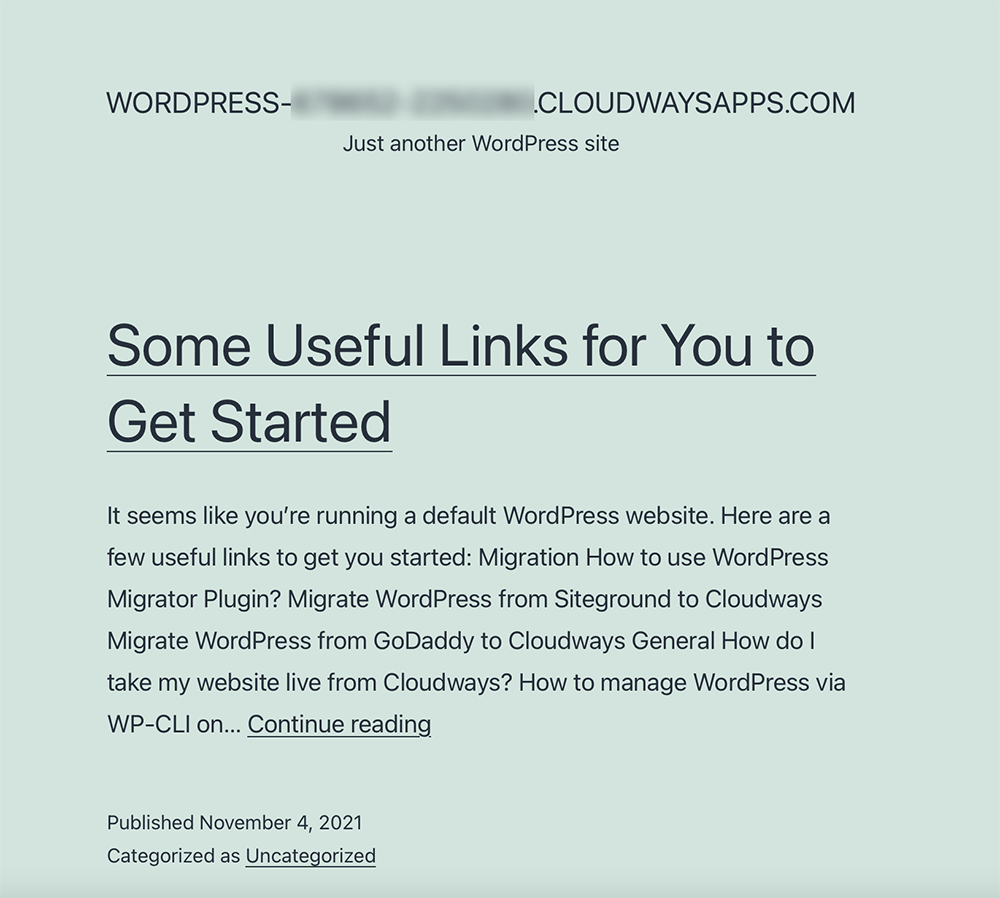 Cloudways recenzia: Cloudways WordPress Web