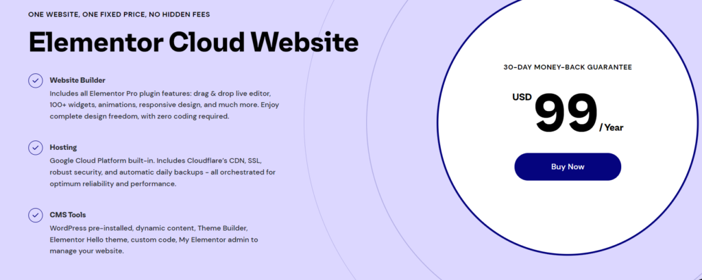 Elementor Cloud Recenzia - Website Cena