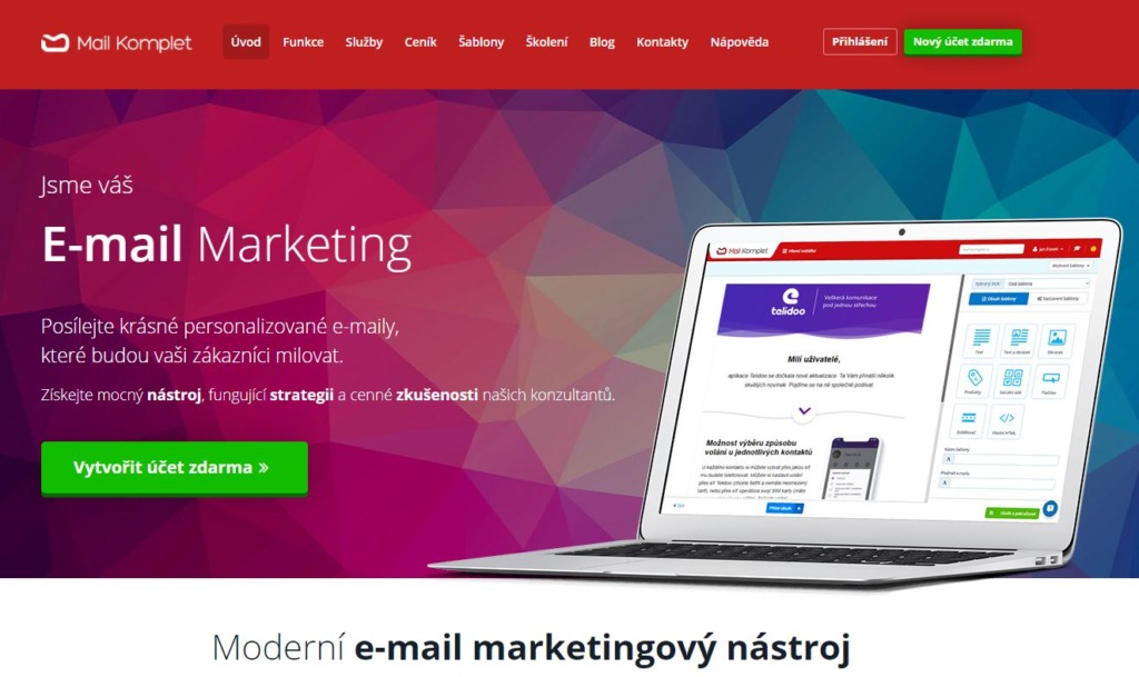 Mail Komplet – ukážka e-mailingového nástroja