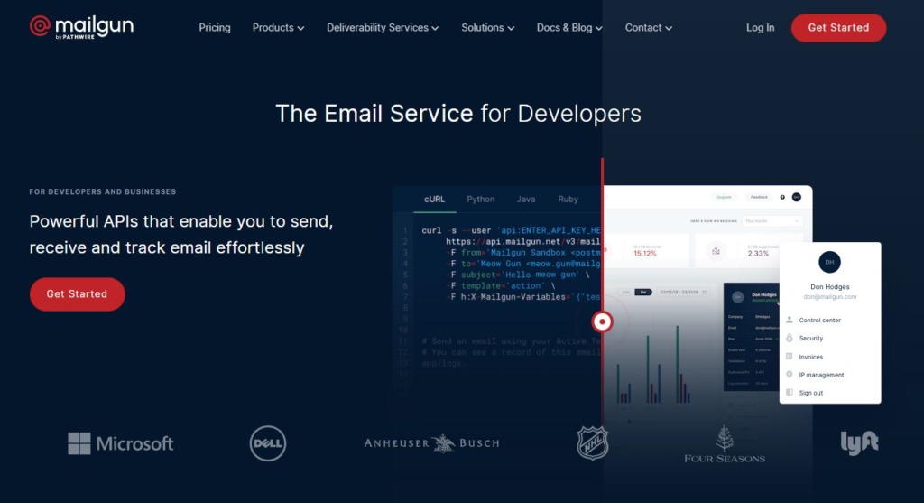 Mailgun – ukážka e-mailingového nástroja