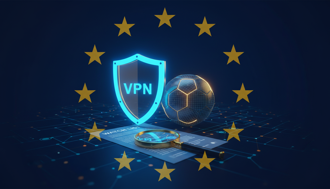 VPN, futbal a zoznam EÚ proti pirátstvu
